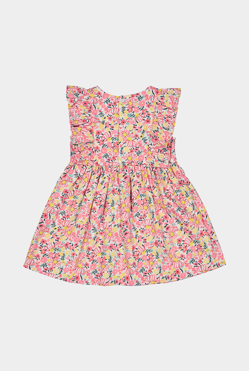 Laurel Smocked Dress, Colourful Newnham – view 7