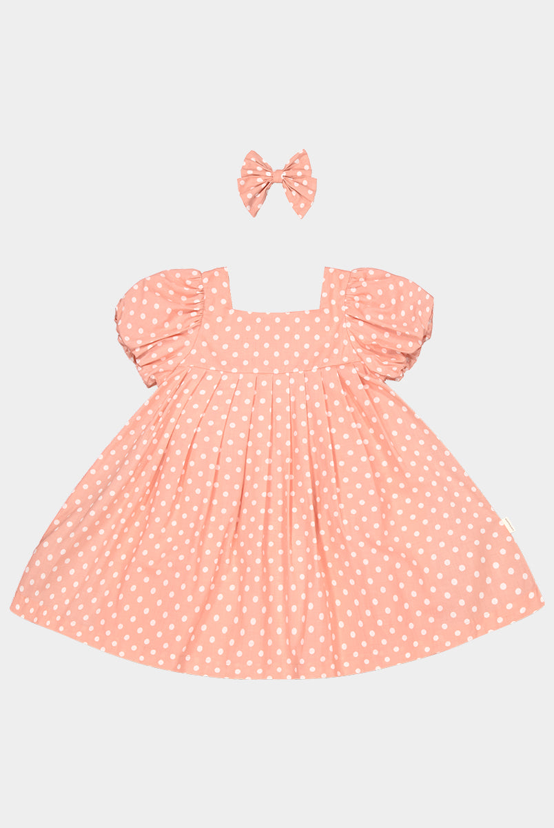 Harrogate Polka Dot Dress, Pink Polka – view 2