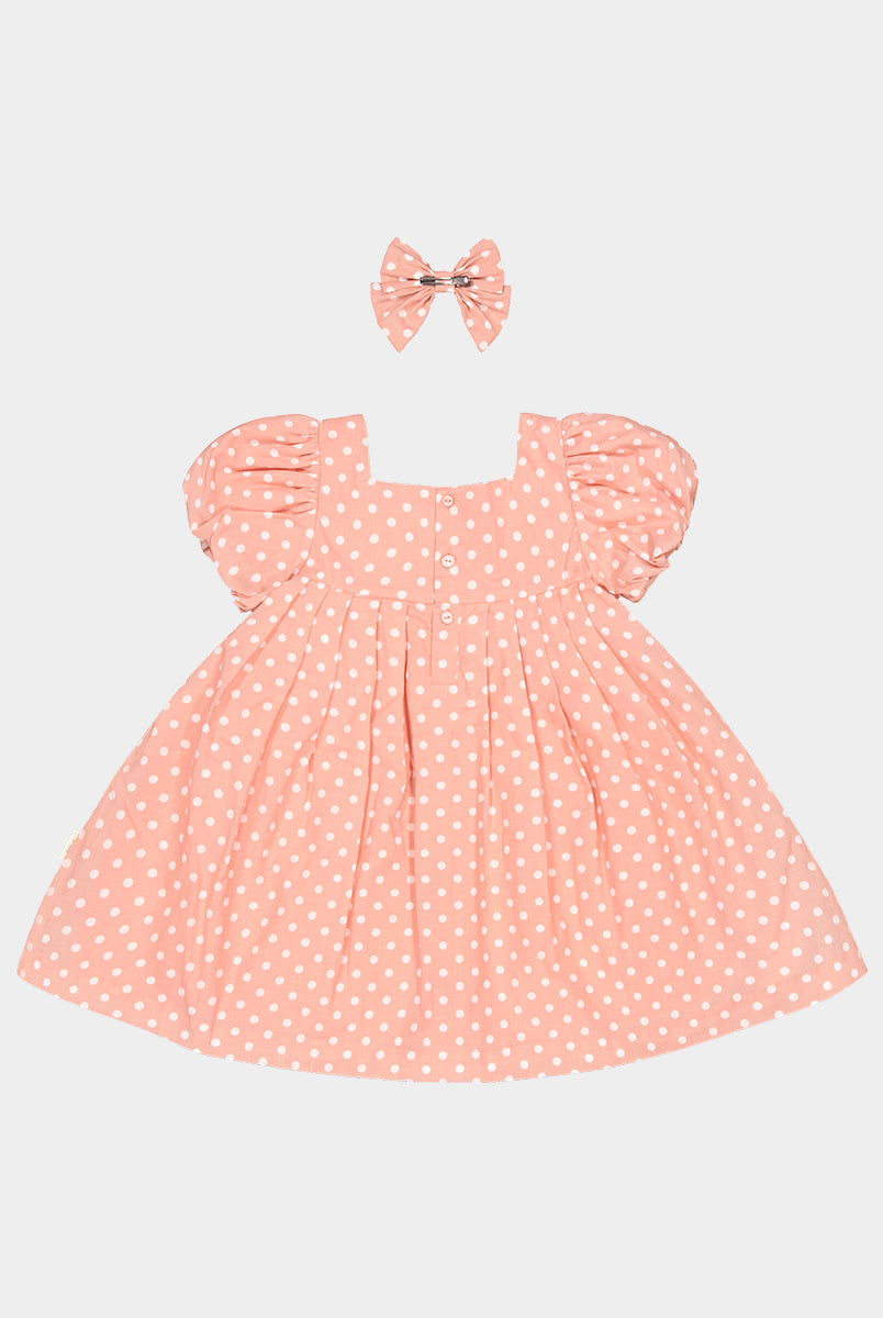 Harrogate Polka Dot Dress, Pink Polka – view 8