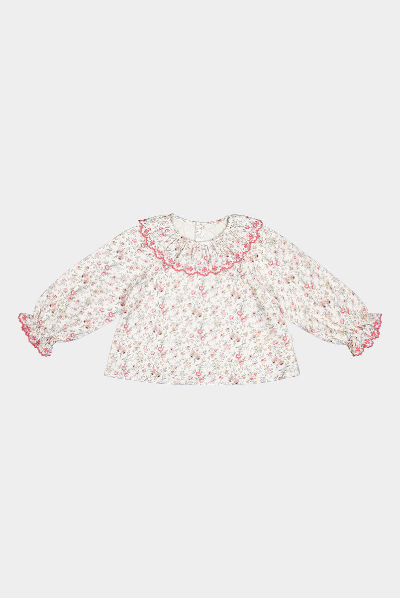 Liverpool Floral Shirt, Alpine Meadow, Beige – view 2