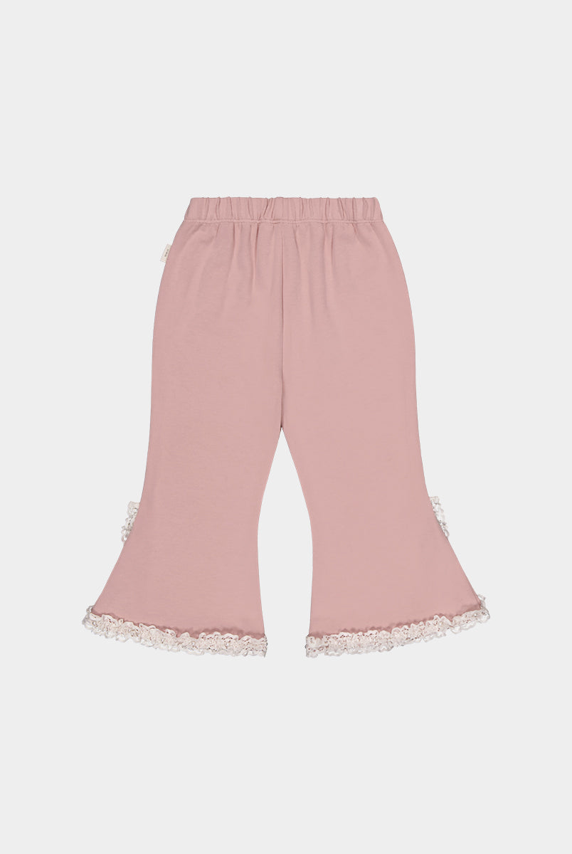 Tretyakov Lace-Trim Leggings, Light Rose – view 8