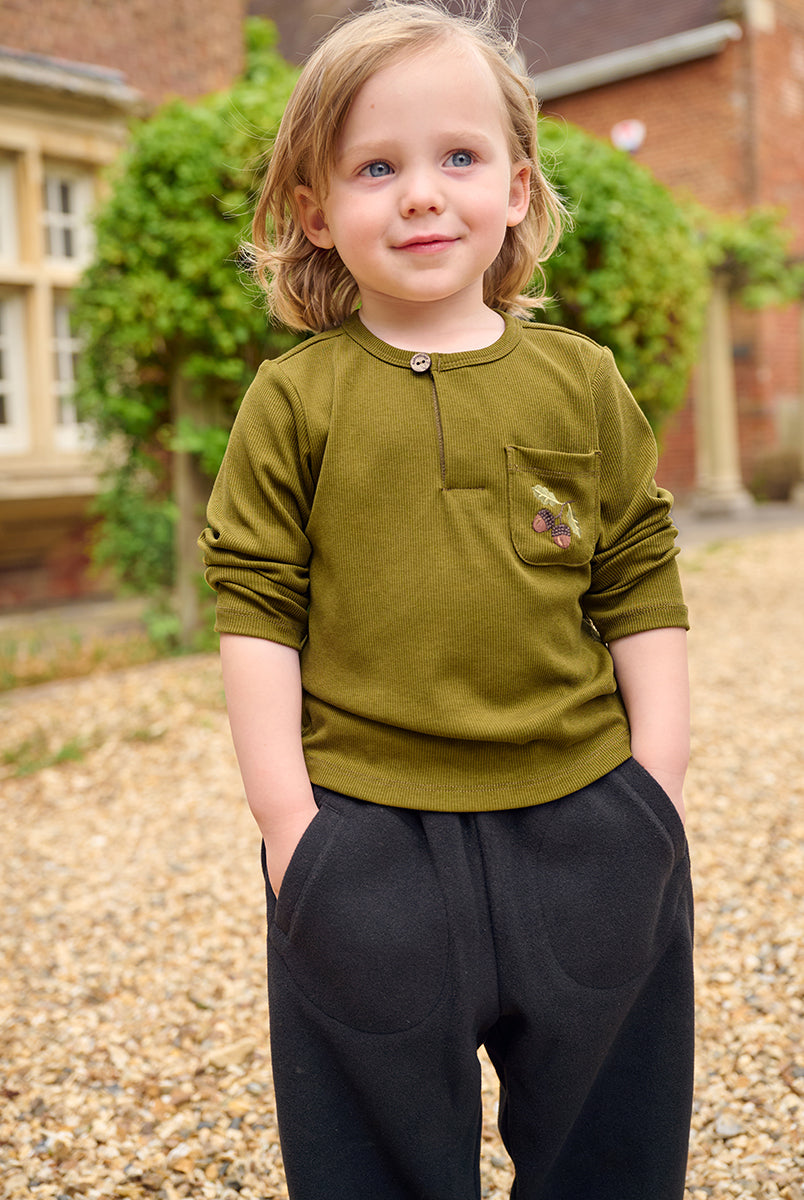 Hamburg Brushed Top, Olive Green – Happyology