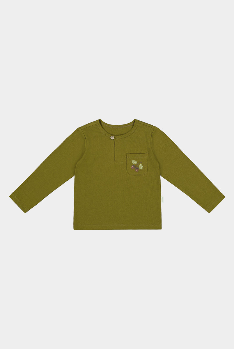 Hamburg Brushed Top, Olive Green – view 2